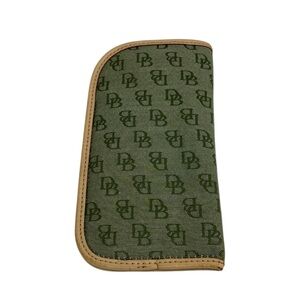 DOONEY & BOURKE Sunglasses Eyeglasses Case Holder Pouch Monogram Canvas Leather